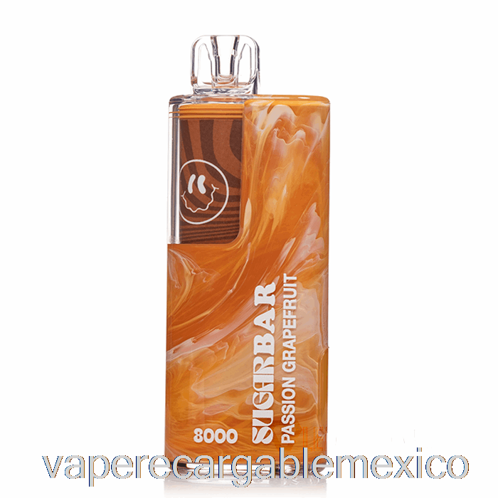 Vape Recargable Barra De Azúcar Sb8000 0% Cero Nicotina Desechable Pasión Pomelo